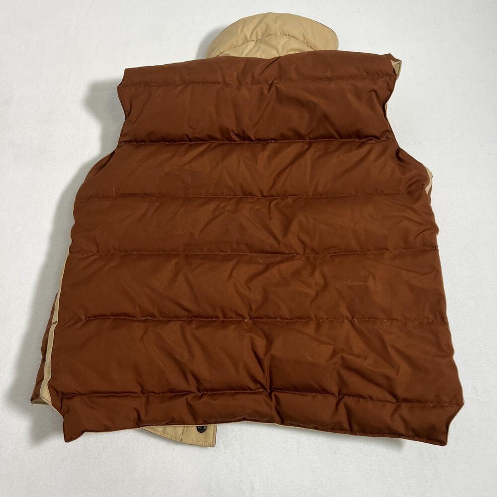 Vintage Sunshine Vest Mens Large Brown Reversible Down Puffer Hiking Outdoor - Picture 6 of 13
